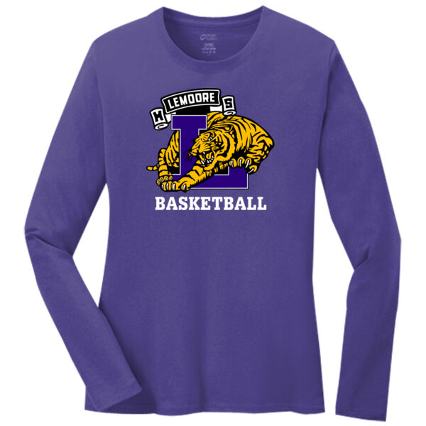 LHS Basketball Long Sleeve Ladies Tee Thumbnail
